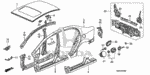 90147634003 - Body/Air Conditioning: BOLT, FENDER (6X18) for Honda Image