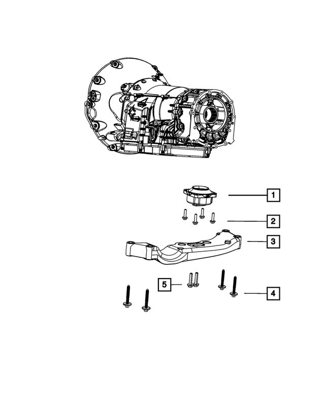 6101759 - NAG1; W5A580; 5-Speed; Automatic Transmission: Hex Head Screw And Washer for Mopar Image image