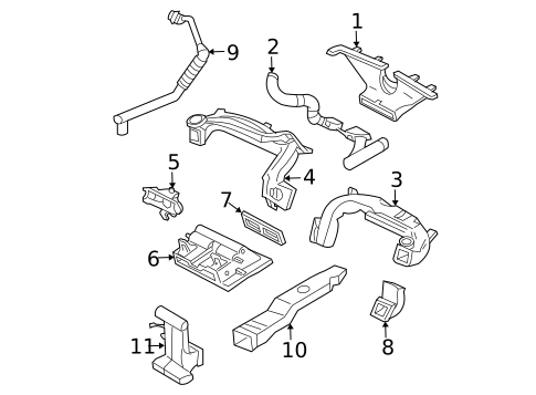 Ducts for 2005 Mercury Mountaineer #0