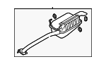2870025720 - Exhaust: Muffler for Hyundai: Accent Image
