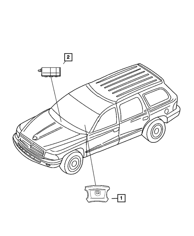 CBXZP811AA - Restraints: Driver Air Bag for Mopar Image