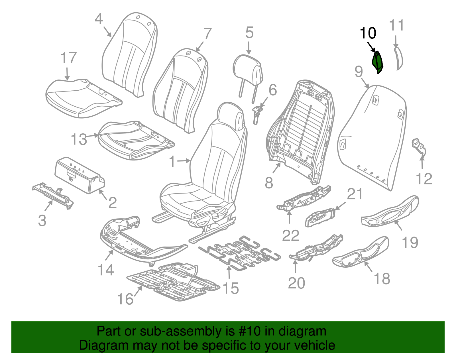 Seat Belt Guide - BMW (52-10-7-053-934)