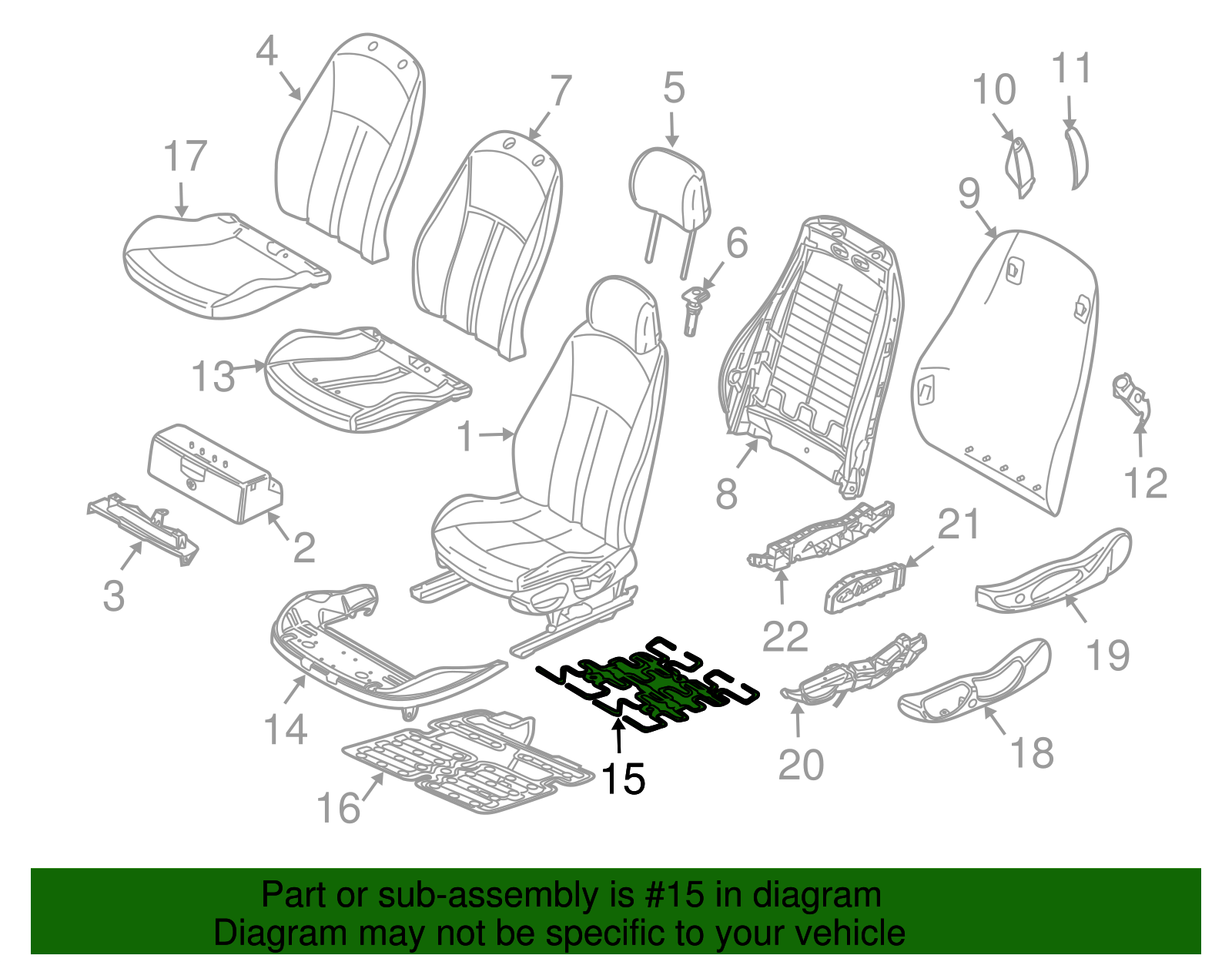 Support Spring - BMW (52-10-7-053-946)