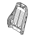 52107053937 - Body: Seat Back Frame for BMW: Z4 Image