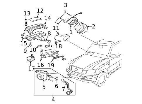 Electrical Components for 2006 Lexus LX470 #0