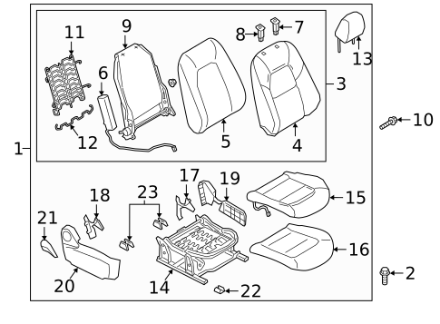 Passenger Seat Components for 2018 Mazda CX-5 #0