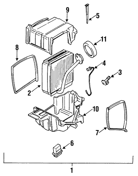 Condenser, Compressor & Lines for 1993 Subaru SVX #2