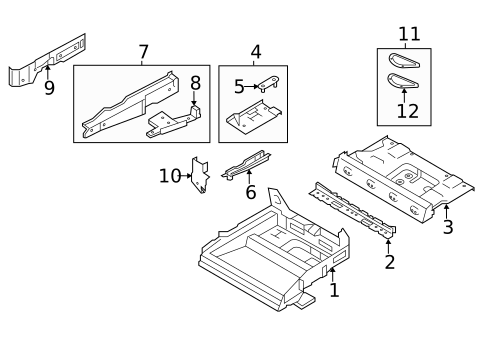 Floor & Rails for 2014 Mini Cooper #5