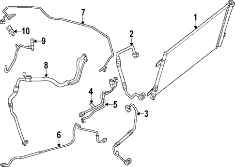 Condenser, Compressor & Lines for 2023 Porsche 911 #1