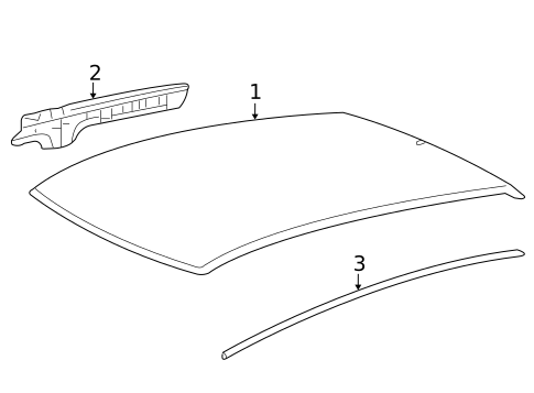 Roof & Components for 2008 Honda Fit #0
