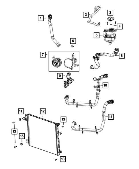 Radiator and Related Parts; Charge Air Cooler for 2021 Jeep Wrangler #8
