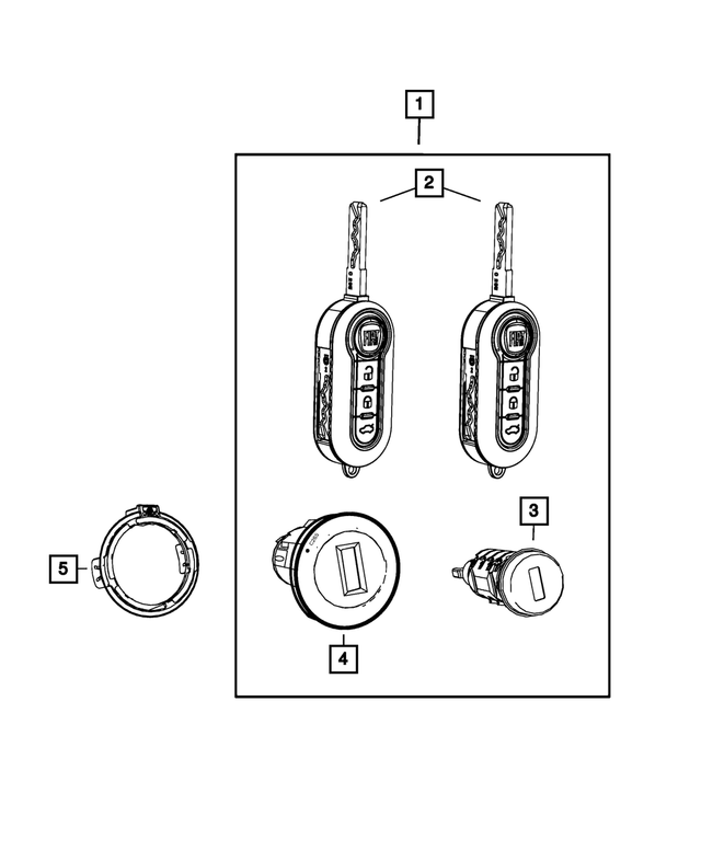 6VC29JXWPA - Electrical: Lock Kit for Mopar Image image