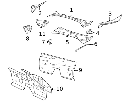 Cowl for 2002 Ford Thunderbird #0