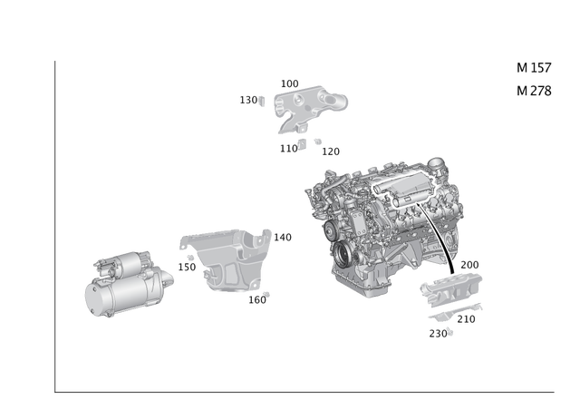 2761502276 - Major Assembly Detachable Parts: Screening Plate for Mercedes-Benz: GL450, GLE400, GLE43 AMG, GLE450 AMG, GLE550e, GLS450, ML400 Image image