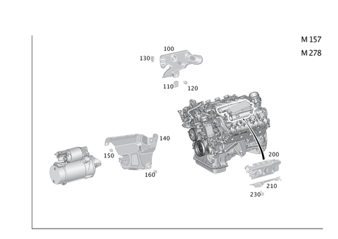 Shielding and Damping to Engine, Transmission, Front Axle Differential for 2018 Mercedes-Benz GLS450 #0