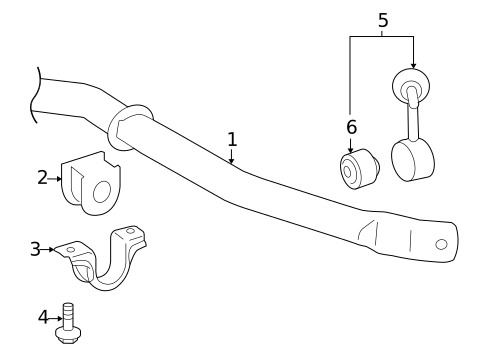 Stabilizer Bar & Components for 2011 Lexus LX570 #1