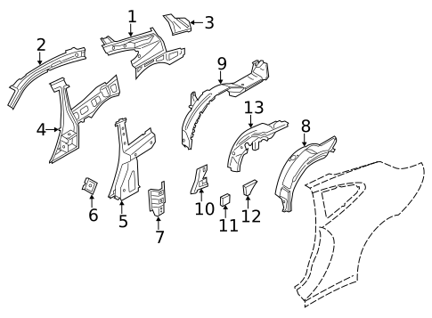 Inner Structure for 2019 Porsche 911 #5