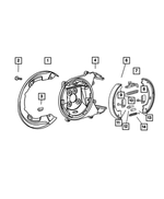 4423663 - Parking Brake: Brake Shield for Mopar Image