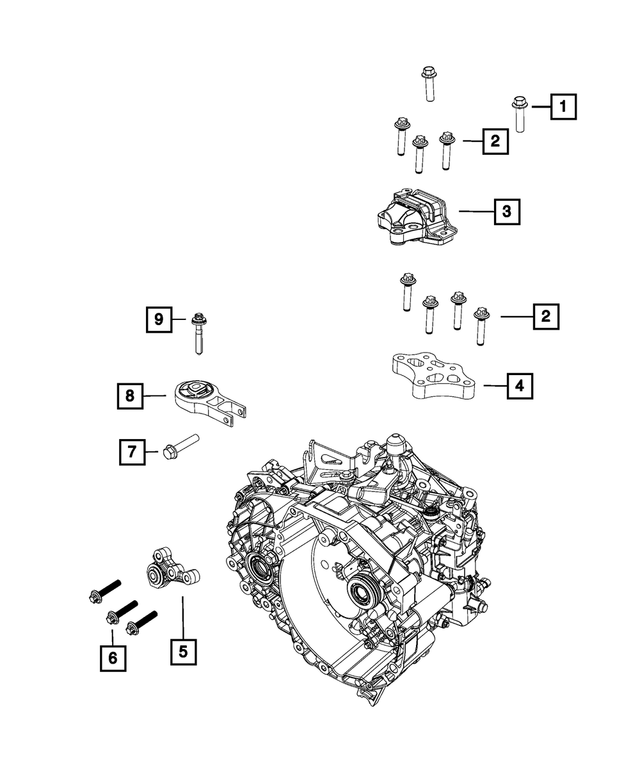 6513182AA - Transmission: Hex Flange Head Bolt for Mopar Image