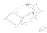 51317144004 - : Green Windshield, Shade Band+Rain Sensor for BMW Image