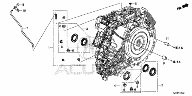 AT Oil Seal (9AT) for 2019 Acura MDX #0