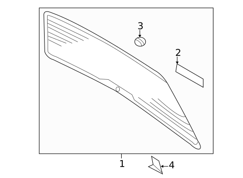 Glass - Lift Gate for 2009 Audi A4 Quattro #0