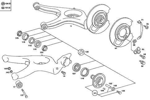 Rear Axle Mount for 1985 Mercedes-Benz 380SL #0