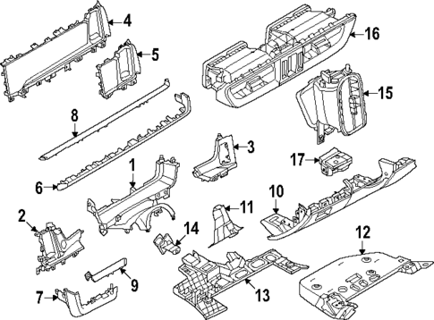 Instrument Panel Components for 2025 Porsche Cayenne #0