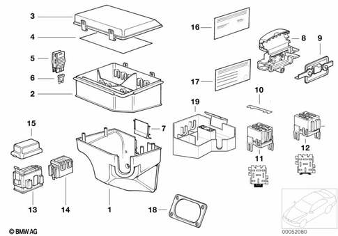 Single Components for Fuse Housing for 1995 BMW 850Ci #0