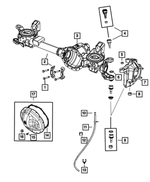 5086685AA - Front Axle; American Axle 235 MM Single Rear Wheel; Differential and Drive Line: Hex Head Bolt, Mounting for Dodge: Ram 1500, Ram 2500, Ram 3500 | Ram: 2500, 3500 Image