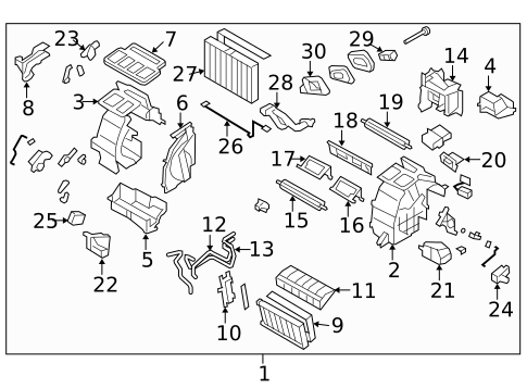 A/C Condenser & Evaporator for 2018 Subaru Forester #0