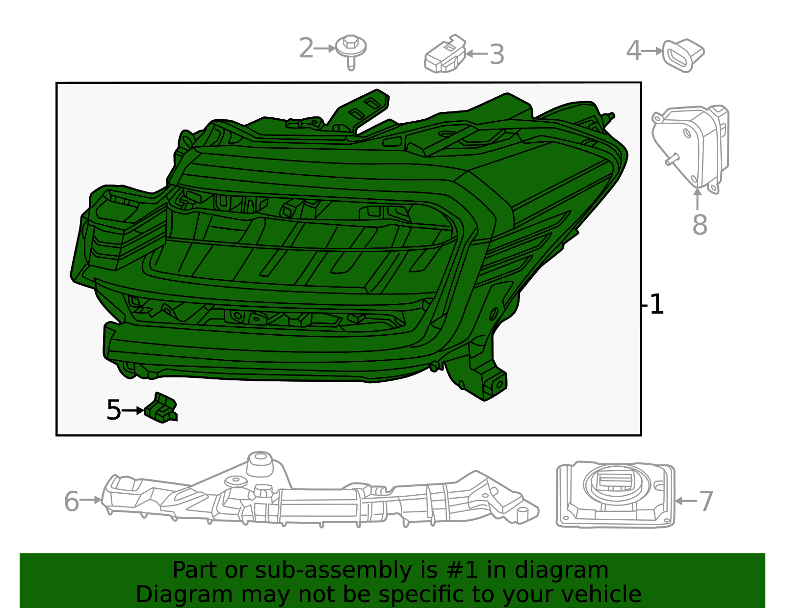 NL1Z-13008-R - Headlamp Assembly 2022-2024 Ford Expedition | Ford