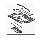 5141030161 - Body: Under Cover for Lexus: GS300, GS350, GS430, GS450h, GS460 Image