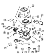 1NN18DX9AA - : Floor Console Mat for Mopar Image
