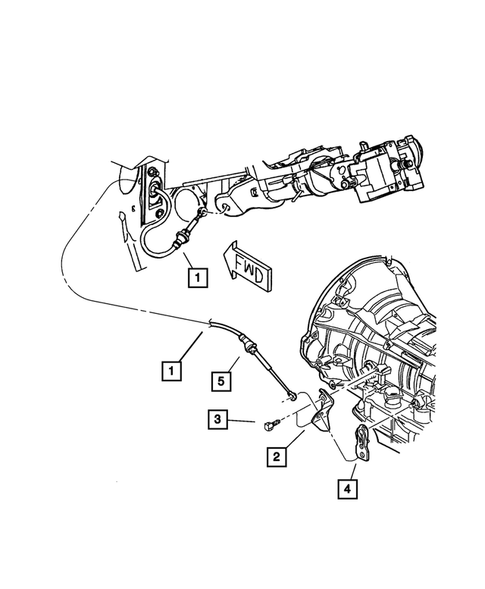 Gearshift Controls for 2003 Dodge Durango #0