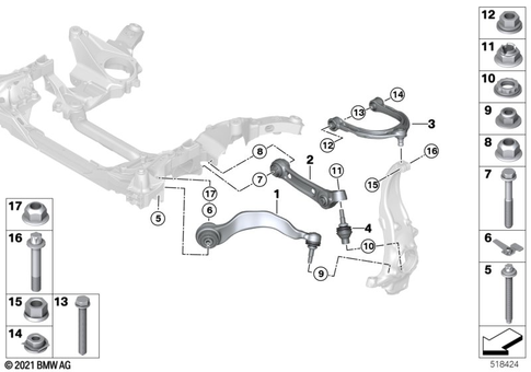 Front Axle Suspension for 2021 BMW BMW ALPINA B7 #0