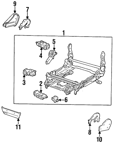 Tracks & Components for 1997 Toyota Land Cruiser #0