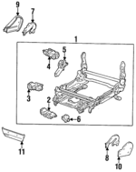 7202060021 - Body: Seat Adjust Assembly for Toyota: Land Cruiser Image