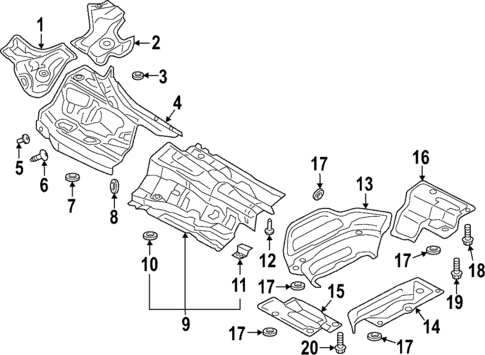 Heat Shields for 2024 Audi RS7 Sportback #0
