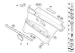 51439152838 - : Lateral Trim Panel Leather Rear Right for BMW Image