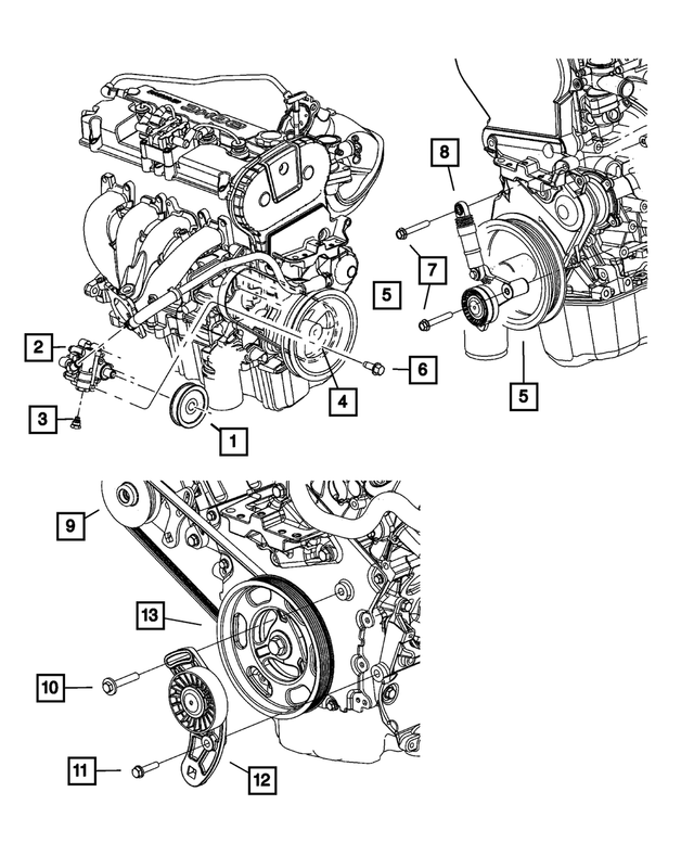 4764718AB - Cooling: Power Steering Pump for Mopar Image