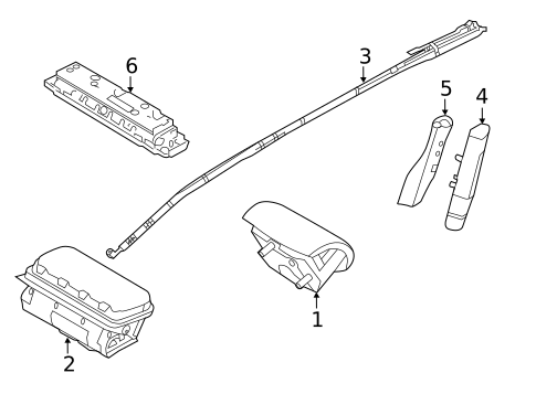 Air Bag Components for 2013 Ford Explorer #0