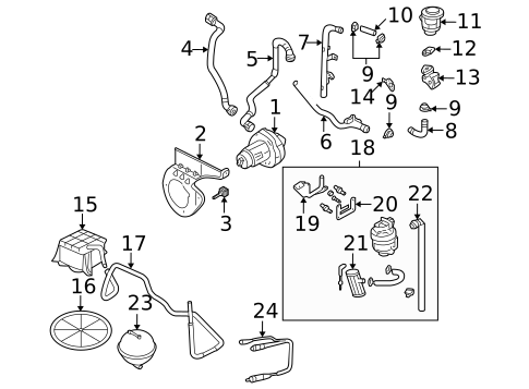 Emission Components for 2005 Audi A4 Quattro #0