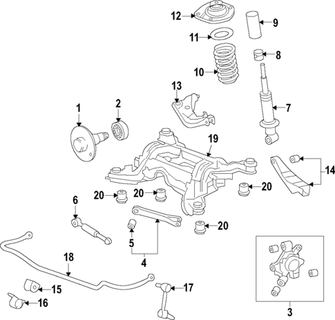 Rear Suspension for 2009 Pontiac G8 #0