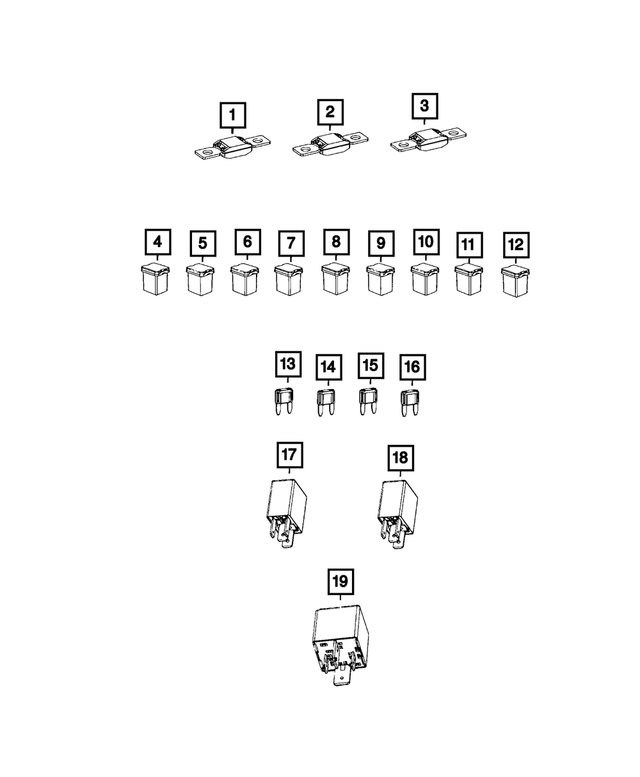 68100732AB - Electrical: Circuit Breaker for Mopar Image image