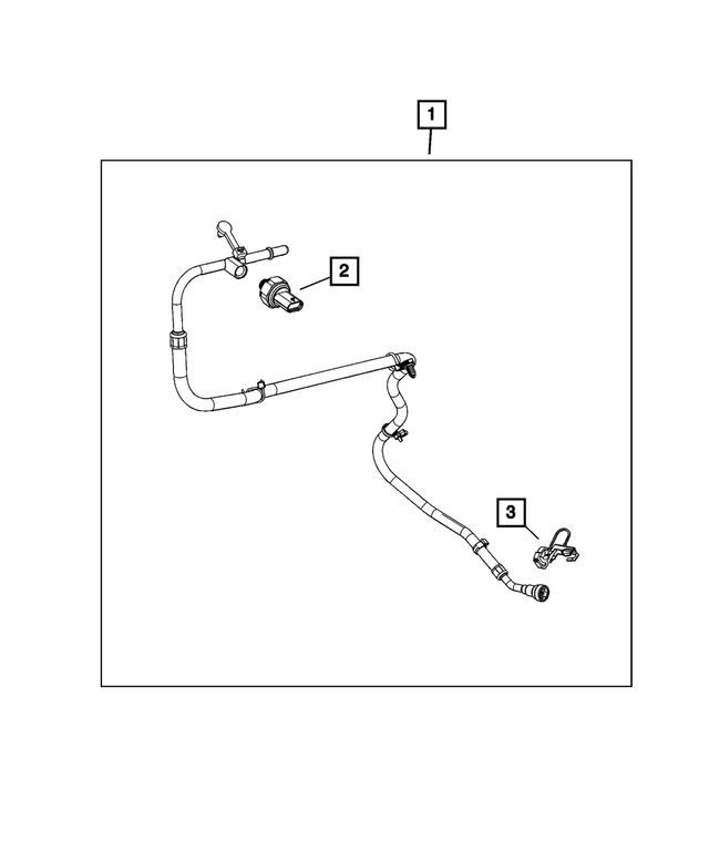 68378201AB - Fuel and Accelerator Pedal: Fuel Supply Hose for Jeep: Grand Cherokee Image