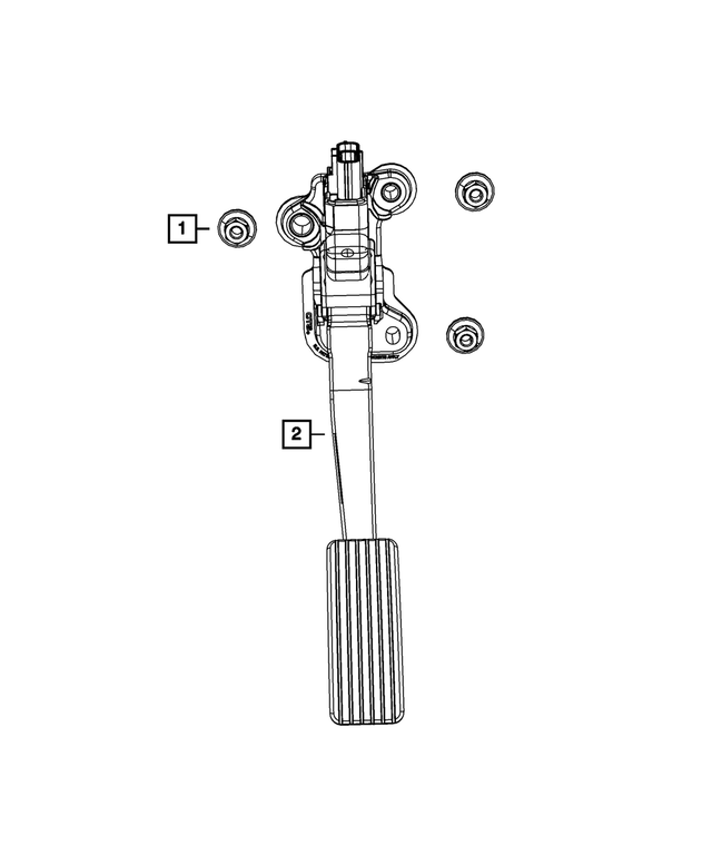 6509262AA - : Hex Flange Nut, Mounting for Mopar Image