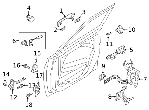 Lock & Hardware for 2021 Hyundai Venue #0