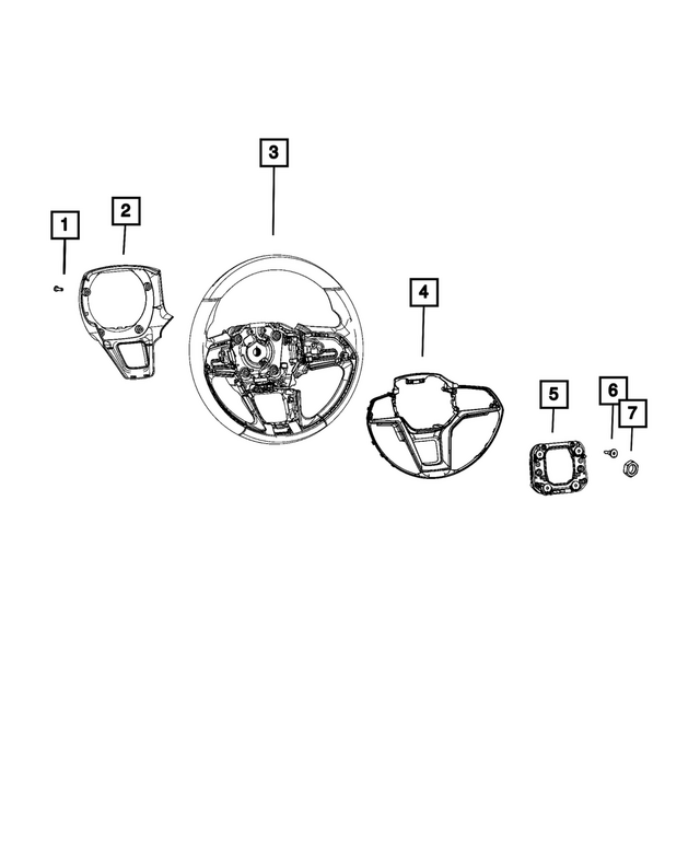 7HB35FDQAA - : Steering Wheel Bezel for Mopar Image