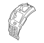 51719621242 - Body: Ft Fender Liner for BMW: 740i, 750e xDrive, i7 Image